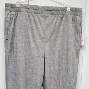 NWT - Women's a new day Black & White Plaid Pull-On Dress Pants Size XXL